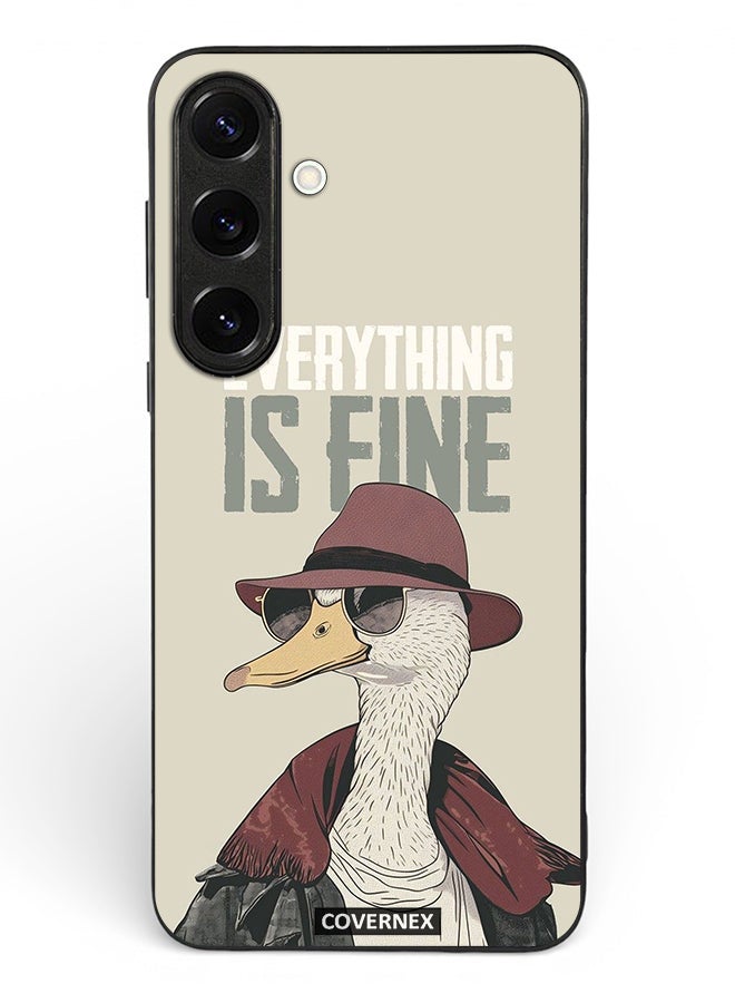 Covernex Samsung Galaxy S24 Plus Protective Case Cover Printed Featuring Everything is Fine Stylish Ostrich - Image 2
